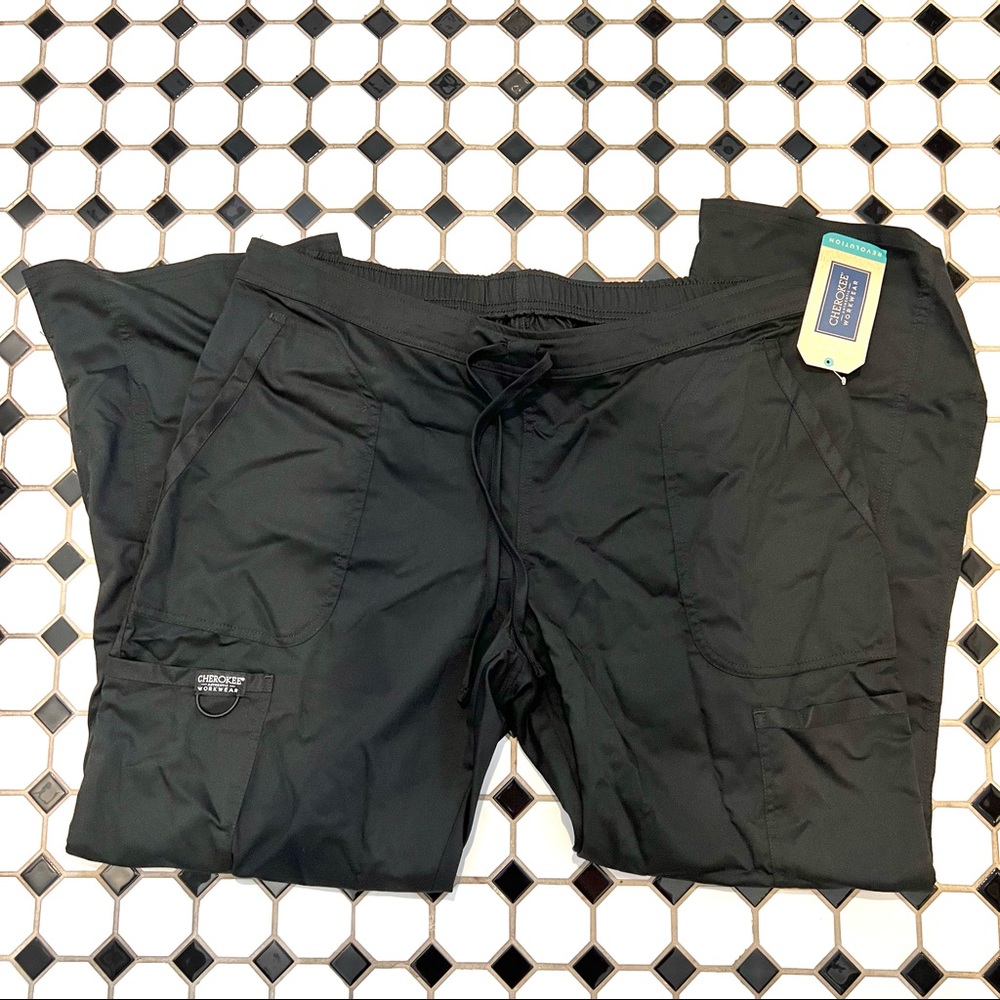 NWT Cherokee Black Scrubs Size Large
